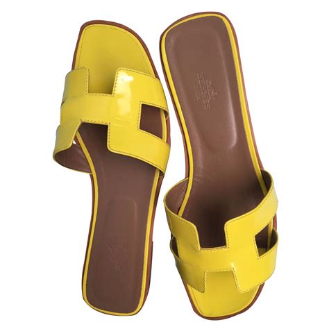 sandale hermes jaune|hermes sandales femme.